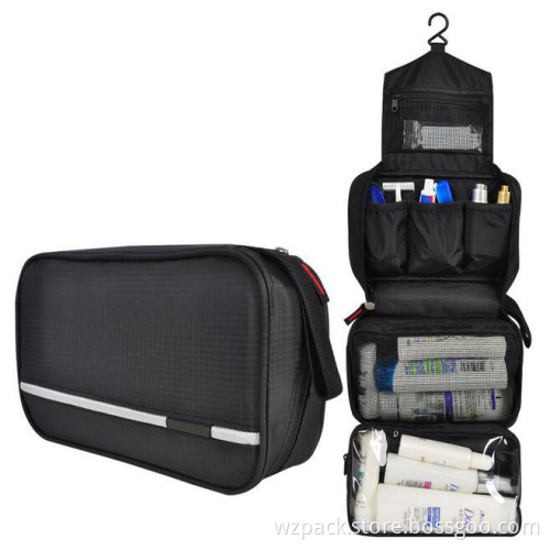 Hot Selling OEM Travel Toiletry Bag Polyester Organizer Cosmetic Case Makeup Beauty Bag Hanging